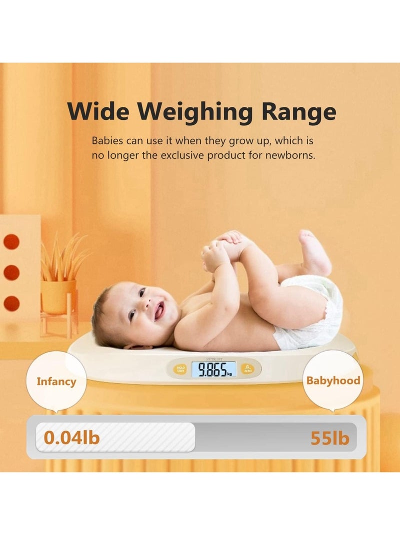 Generic Digital Scale for Baby Pet, Scale Accurate Body Weight Height Measure with 5ft Measuring Tape, Max 25kg/55lb Weighing in Pounds and Ounces for Newborn Babies,Infants,Toddlers,Pets  - Image 5
