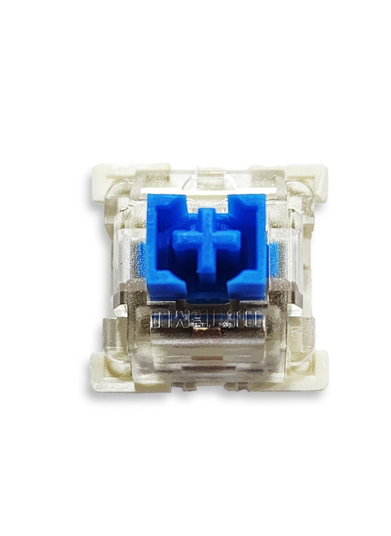 Generic - Mechanical Switch, 3-Pin Plate Mounted Blue Switches Equivalent, Hot-Swappable DIY Keyboard Clicky Switch Mode, 50 Million Click(10 pcs Switches) - Image 1