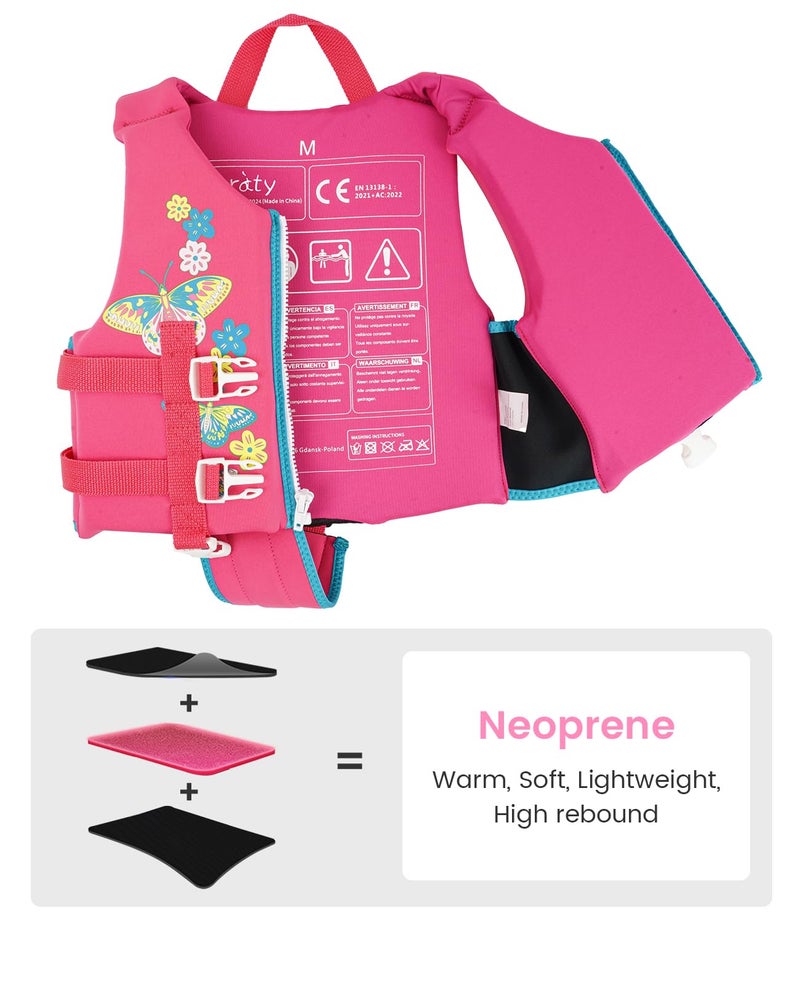 Zeraty Toddler Swim Vest Neoprene Kids Float Jacket Swimming Aid for Children with Adjustable Safety Strap Age 1-9+ Years/36-88Lbs - Image 5