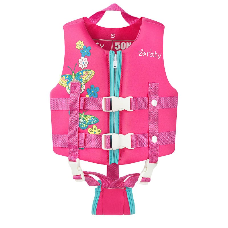Zeraty Toddler Swim Vest Neoprene Kids Float Jacket Swimming Aid for Children with Adjustable Safety Strap Age 1-9+ Years/36-88Lbs - Image 1
