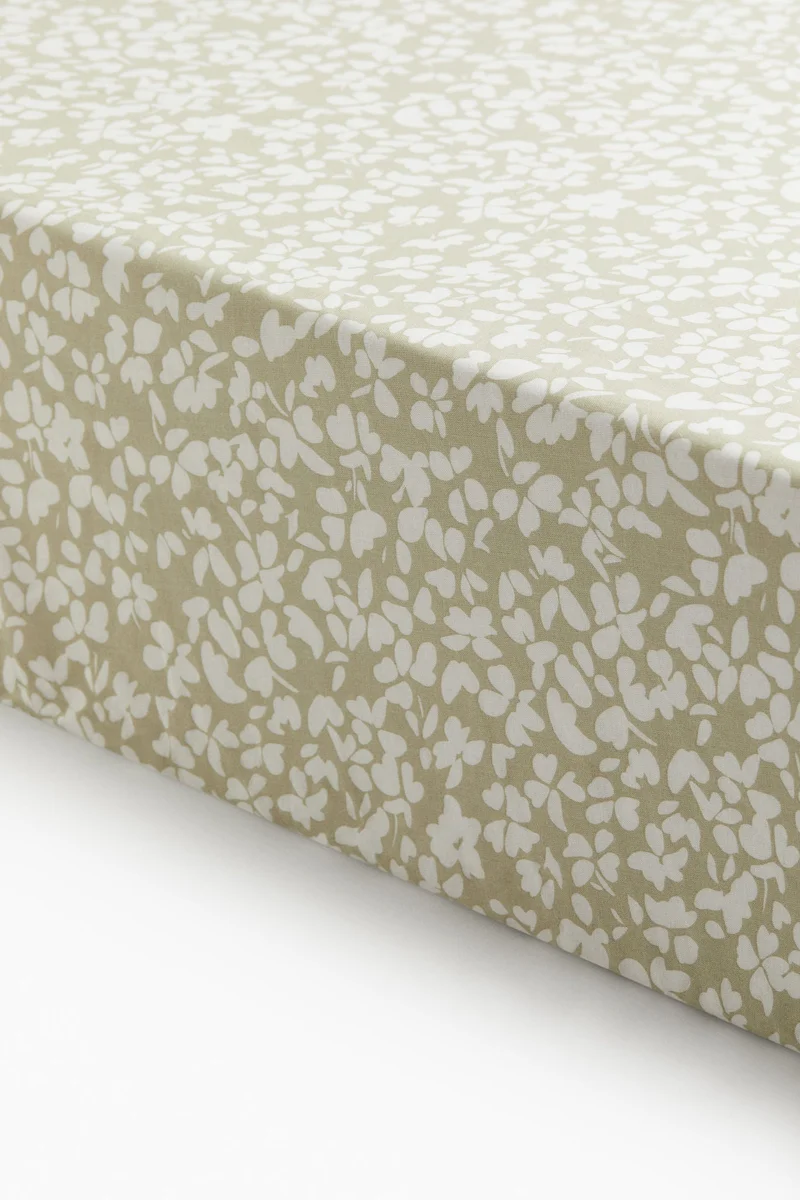 H&M Patterned cotton fitted sheet