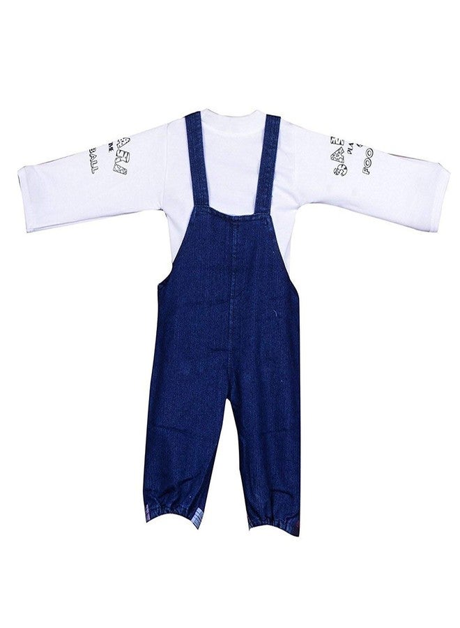 Malvina Romper Baba Suit Dungree Jumpsuit Blue Outfits for Newbron Babies Boys & Girls 6 Months 2 Years - Image 2