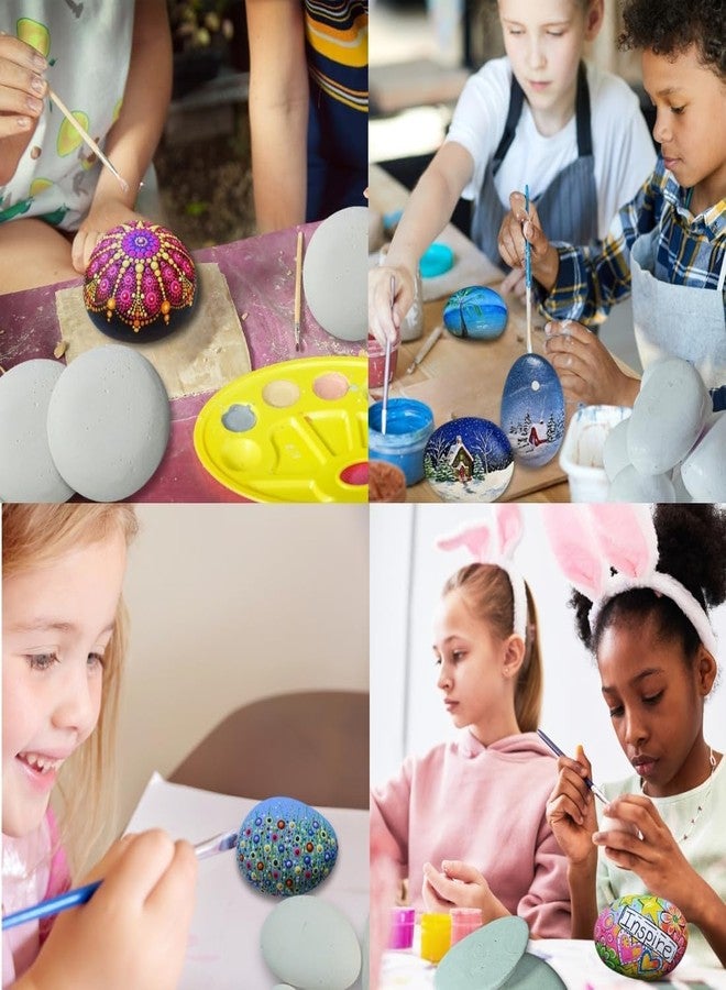 KHUSHA CREATIONS Rock Stone Painting Kit, Art and Craft Kit/Pebbles for Painting Kit for Kids/Creative DIY Painting Set for Kids/Gifts for Kids 7 8 9 10 Year Olds - Artistic Rock Painting - Image 4