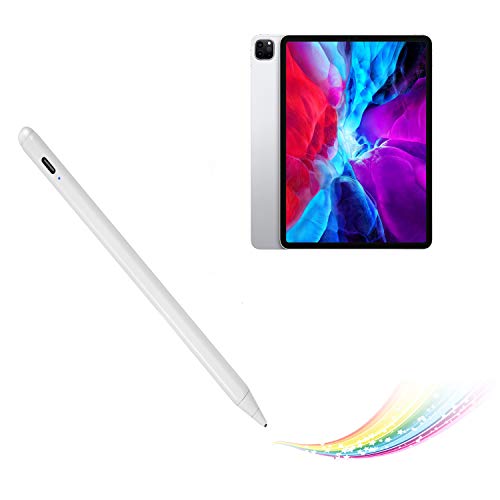 Bbata iPad Pro 12.9" 5th/4th Generation Stylus Pencil,Active Capacitive Stylist Pen Compatible with Apple iPad Pro 12.9-inch 5th/4th Gen,Good on Drawing and Writing Type-C Rechargeable Pen, White - Image 1