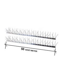 Stainless Steel Bird Spikes for Pigeons and Other Small Birds, Protect Your Roof, Fence, Walls 50 centimeter each (Pack of 2)