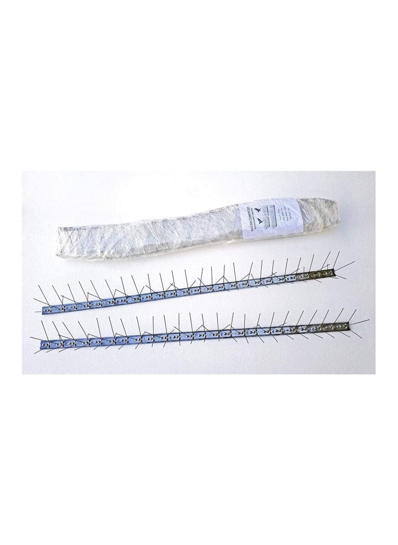 Generic - Stainless Steel Bird Spikes for Pigeons and Other Small Birds, Protect Your Roof, Fence, Walls 50 centimeter each (Pack of 2) - Image 1