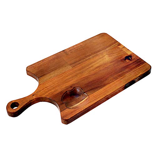 Puffin Teak Wood Indian Walnut Cutting/Chopping/Food-Grade Vegetable Chopping - Image 2