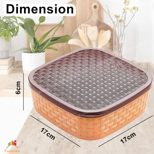 Funeiko Masala Box with 7 Grids for Home and Kitchen – Seasoning Box, Multi Compartment Plastic Spice Box Set, Masala Box for Kitchen (Multicolor) - Image 2