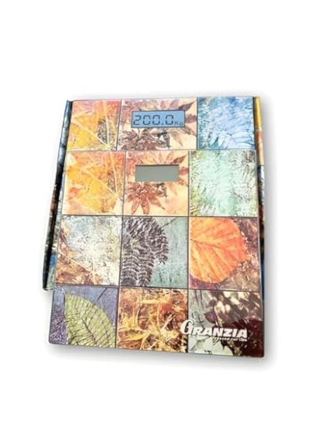  جرانزيا ميزان Granzia Splash الإلكتروني "Seasons" - قدرة تحمل فائقة تصل إلى 200 كجم | شاشة رقمية عالية الدقة | تصميم زجاجي متين