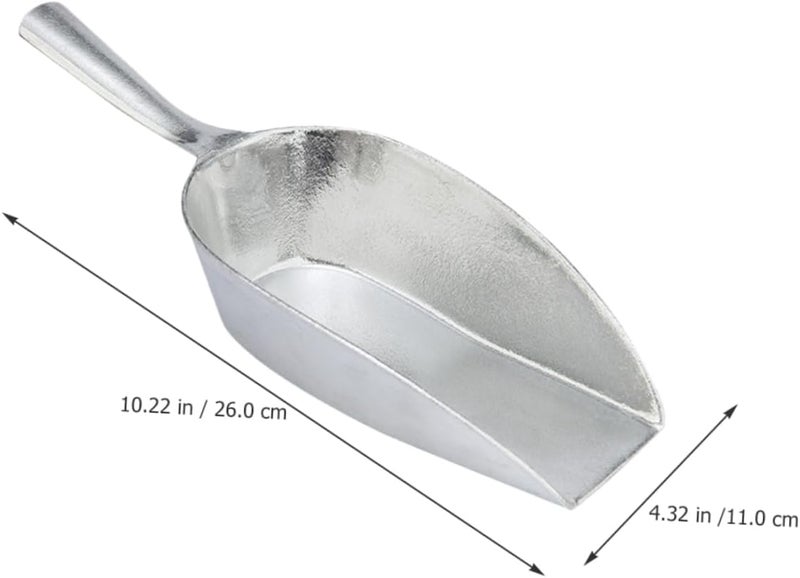 Garneck Aluminum Alloy Ice Scoop Metal Scooper for Ice Candy Flour and Nuts Easy to Clean Kitchen Utensil for Home Bar and Restaurant Use - Image 5