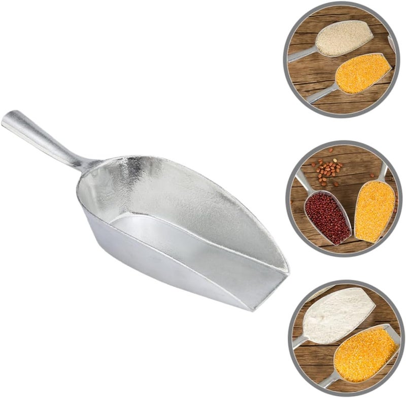 Garneck Aluminum Alloy Ice Scoop Metal Scooper for Ice Candy Flour and Nuts Easy to Clean Kitchen Utensil for Home Bar and Restaurant Use - Image 3