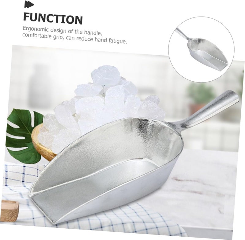Garneck Aluminum Alloy Ice Scoop Metal Scooper for Ice Candy Flour and Nuts Easy to Clean Kitchen Utensil for Home Bar and Restaurant Use - Image 4