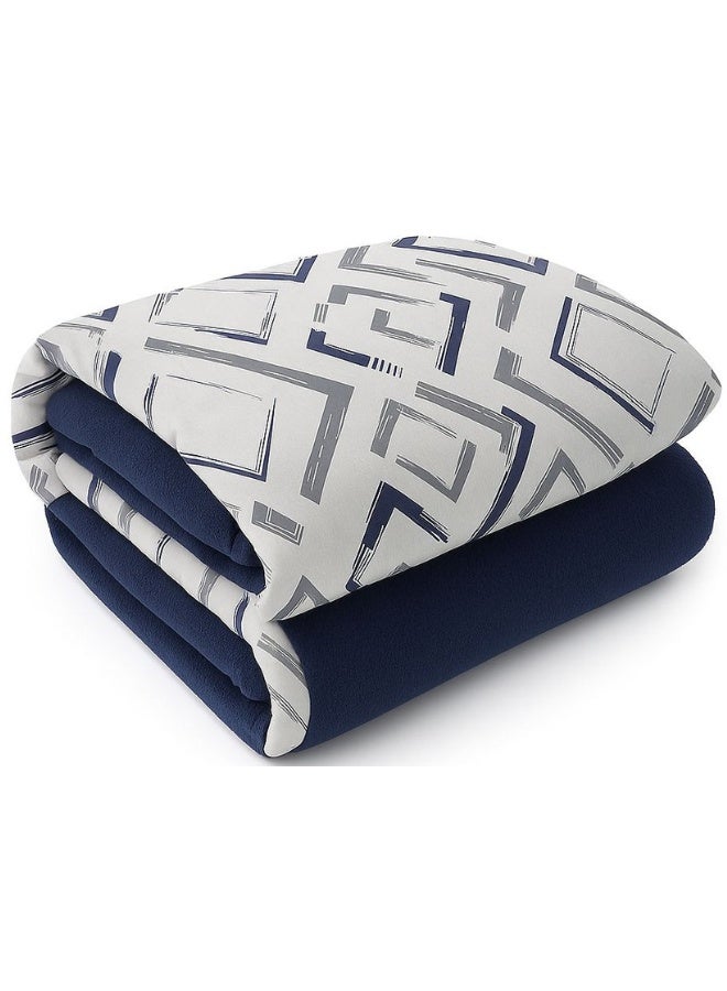 سنوز لحاف شتوي فرو دبل فيس، تصميم سي فوم، 220*235سم - Image 2