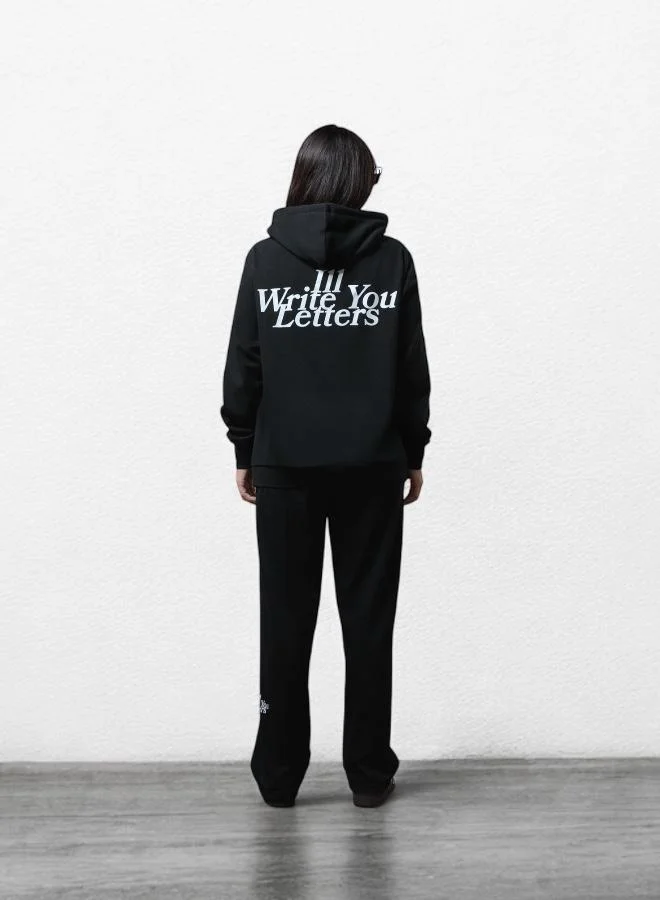 I'LL WRITE YOU LETTERS One Love Pants in Black