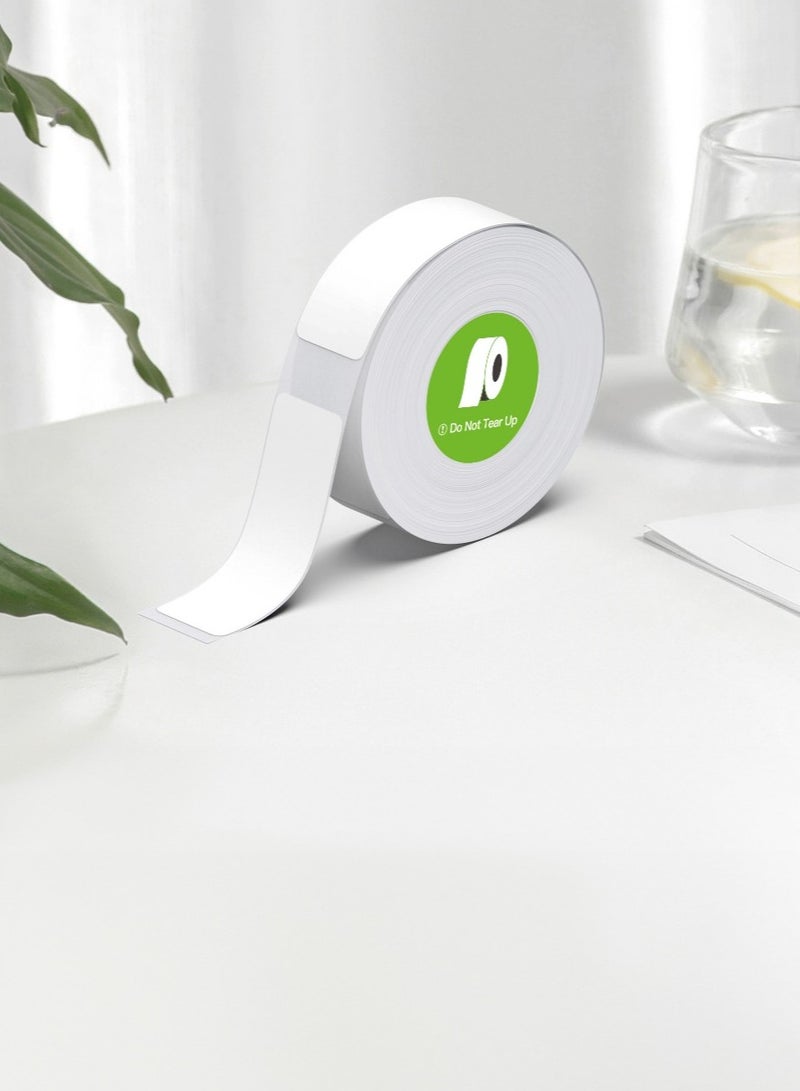 GREEN LION Label Maker Tape for Thermal Printer with RFID Chip & Strong Adhesion / 180 Prints / 14x40mm Paper / Water & Oil Resistant - White  - Image 2