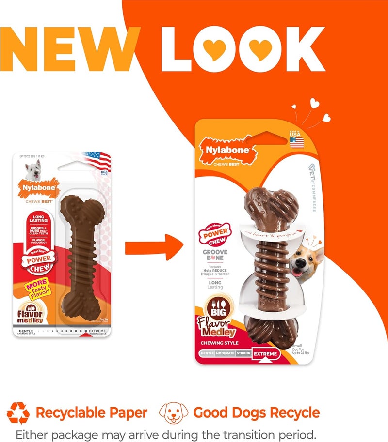 Nylabone Power Chew Textured Bone Chew Toy - Image 3