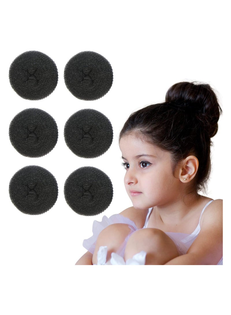 STAR BEJA STAR BEJA tyla Hair Donut Hair Bun Maker for Kids, Ballet Buns Maker for Kids, Sock Bun Hair Maker, Donut Bun Maker Hair, Easy Bun Hair Bun Maker, Hair Donut Bun Maker (6pc Black)  - Image 1