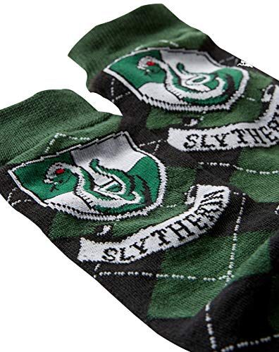 Hyp Harry Potter Slytherin Argyle Juniors Knee High Socks - Image 3