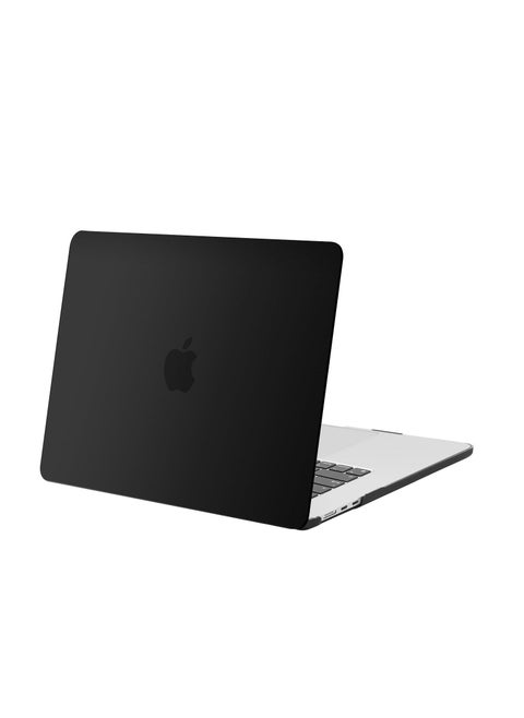 Hard Shell Case Protective Snap On Cover Compatible with MacBook Air New 15 Inch 2023 Release A2941 M2 Chip w/Liquid Retina Display Touch ID/Protective Plastic Hard Shell Case (Black)