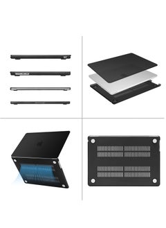 Generic Hard Shell Case Protective Snap On Cover Compatible with MacBook Air New 15 Inch 2023 Release A2941 M2 Chip w/Liquid Retina Display Touch ID/Protective Plastic Hard Shell Case (Black)  - Image 3