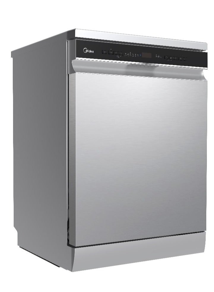 Midea Dishwasher 14 Place Sets, Ion Dishfresh, Auto Open, Innowash Pro Spry Arm, Wifi, Dual Zone Wash, Abt Filter, Adjustable Rack, Stainless Steel - MDWEF1433D(SS)-WI-EG Silver - Image 5