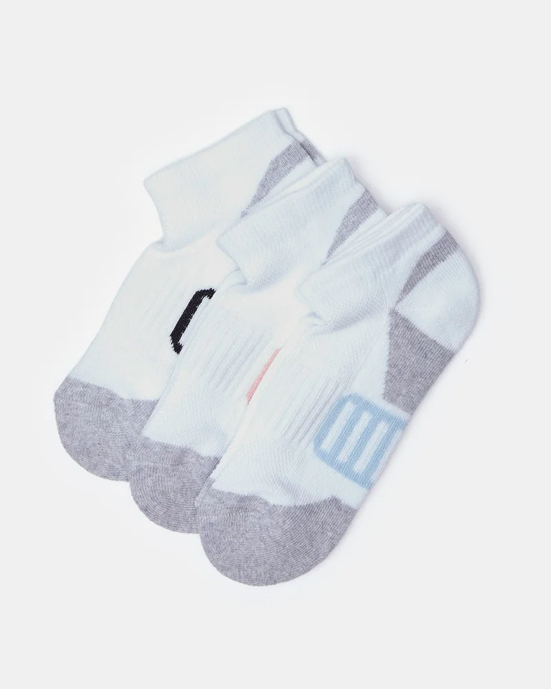 REDTAG Girls Assorted Ankle Length Socks (3Pairs)