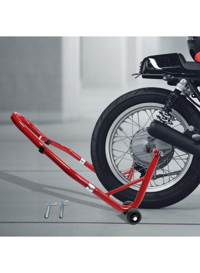حامل رفع خلفي متعدد الاستخدامات للدراجات النارية والدراجات الرياضية وحامل للدراجات النارية وحامل رفع العجلات الخلفية وذراع التأرجح وحوامل الحظيرة - أسود - Image 2
