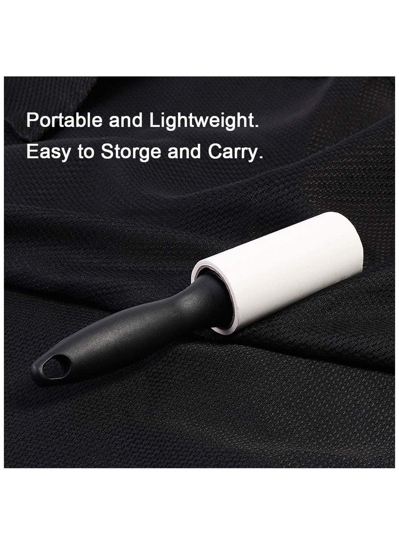 Blinggo Lint Roller Portable Pet Hair Remover Kit, 2 Black Sticky Roller with 10 Refills, 600 Sheets, for Furniture Bedding Clothing Car Seat  - Image 4