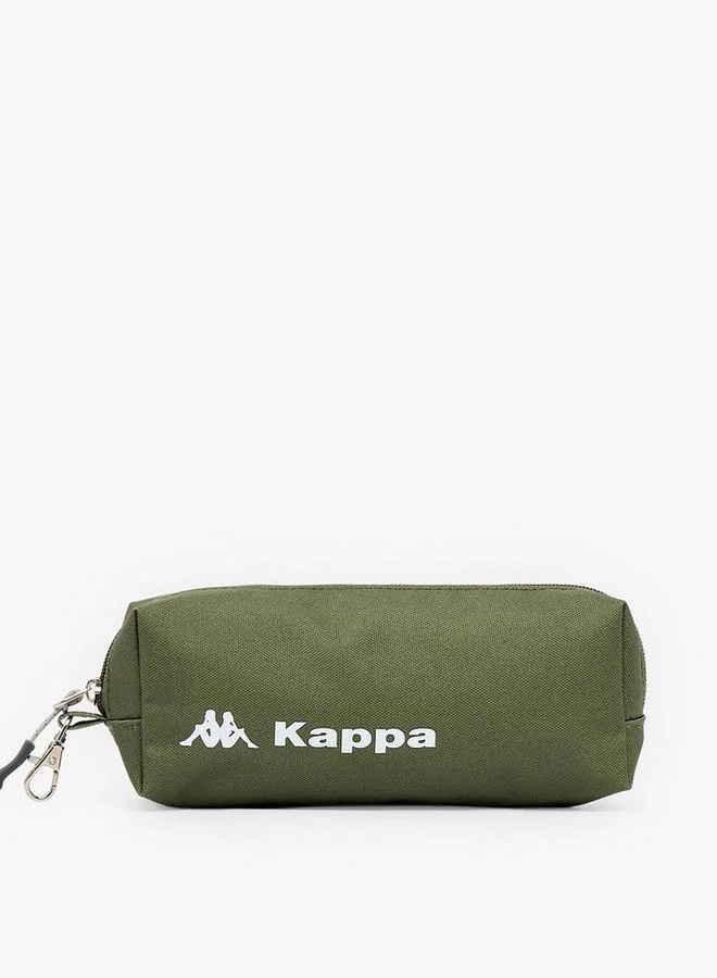 Kappa KHAKI Solid School Backpack For Girls 8-13 Years With Pencil Pouch - 17 Inches - 15x27x27 CM for Women | Best Price UAE