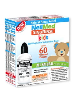 NeilMed Pharmaceuticals - Sinus Rinse Kids All Natural Kit - 60 Premixed Packets  - Image 1
