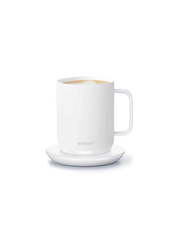 Ember Temperature Control Smart Mug 2, 10 Oz, App-Controlled Heated Coffee Mug with 80 Min Battery Life and Improved Design, White - Image 1
