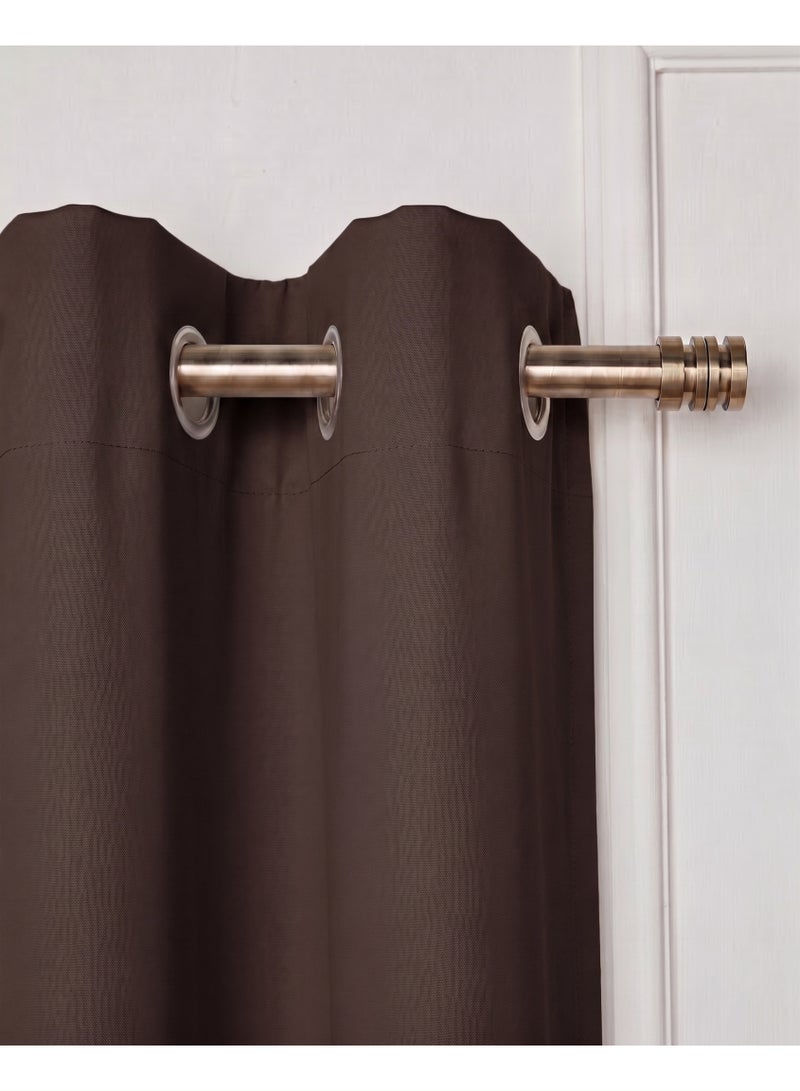 Amali Regal Dimout curtains with 16 Grommets in 2 panels Size (W132 x L 274cm) for living room Decor or bedroom window noise reduction and light blocking - Image 3