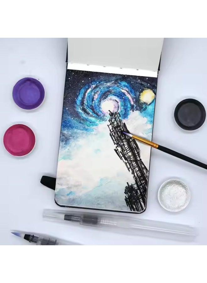 Generic Watercolor Handbooks，Blank Sketch Notebooks，Square Watercolor Sketchbook for Art Students，Suitable for Artists Adults Students  - Image 3