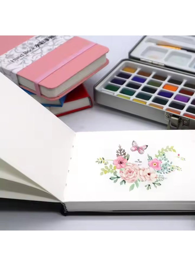 Generic Watercolor Handbooks，Blank Sketch Notebooks，Square Watercolor Sketchbook for Art Students，Suitable for Artists Adults Students  - Image 5