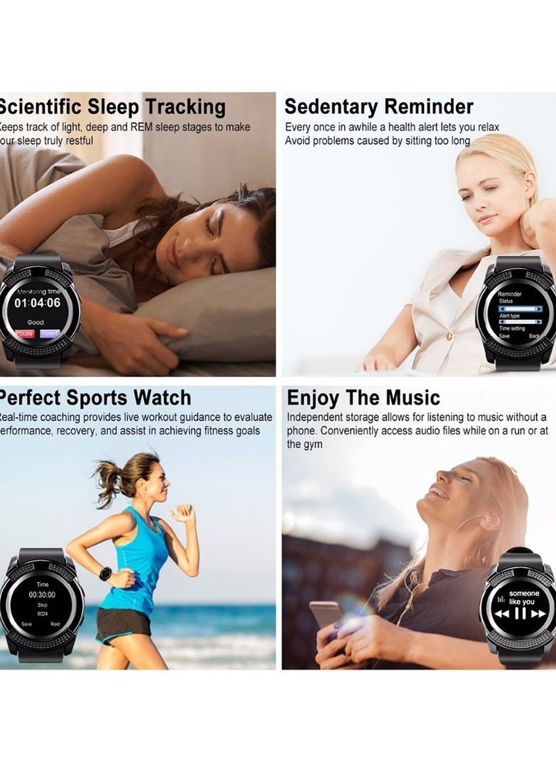 V8 V8 1.22 Inch Large Screen Smart Watch Card Smart Wear Sleep Monitoring Sports Step Counter Smart Watch  - Image 5