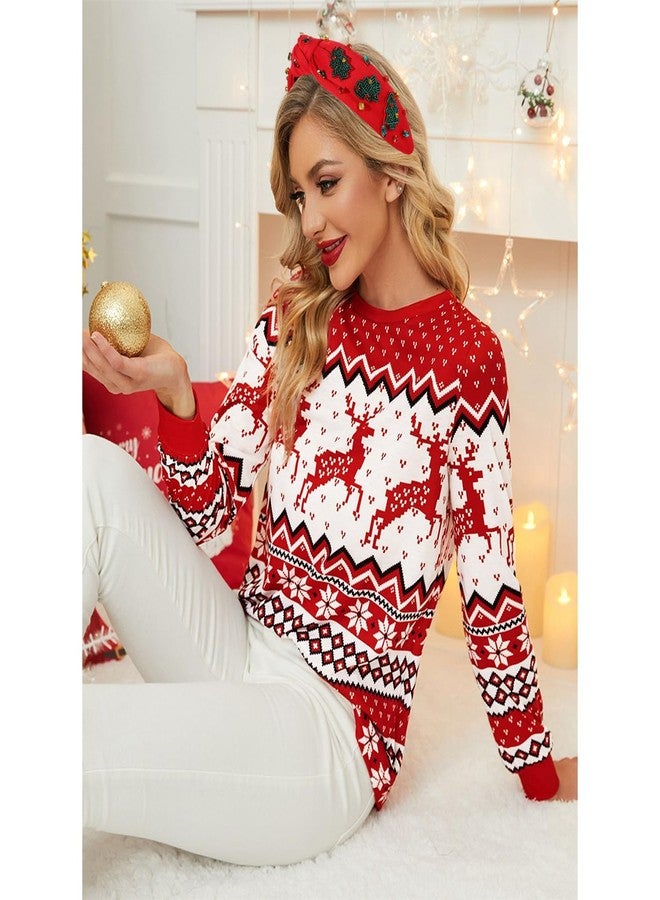 سيالكسهيني طوق رأس لعيد الميلاد للنساء، إكسسوارات عيد الميلاد، فيونكة عيد الميلاد مزينة بالخرز، شجرة عيد الميلاد، ندفة الثلج، طوق رأس معقود، أحمر، أخضر، كريستال، لؤلؤ، طوق رأس معقود، هدايا احتفالية للعطلات (شجرة عيد الميلاد 1) - Image 2