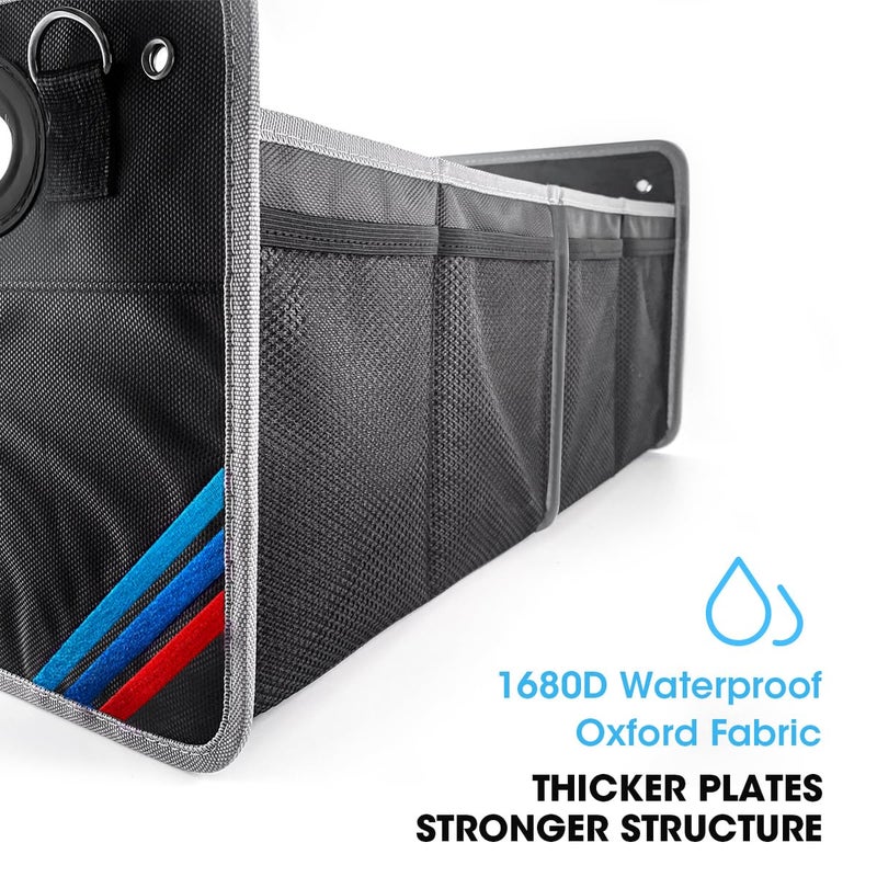Junsungo Car Trunk Organizer, Waterproof Collapsible Portable Multipurpose Storage Box, Tool Grocery bag organizer, Organizer For X1 X3 X5 E30 Suv Garage Home - Image 2