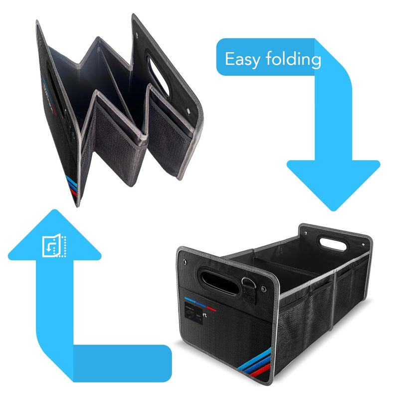 Junsungo Car Trunk Organizer, Waterproof Collapsible Portable Multipurpose Storage Box, Tool Grocery bag organizer, Organizer For X1 X3 X5 E30 Suv Garage Home - Image 5