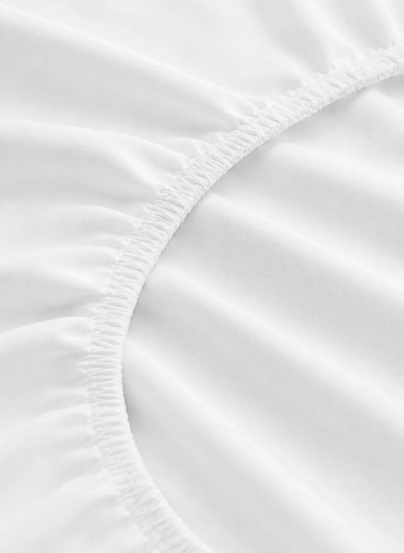يسكن 500 Thread Count 100% Egyptian Cotton Sateen Fitted Sheet