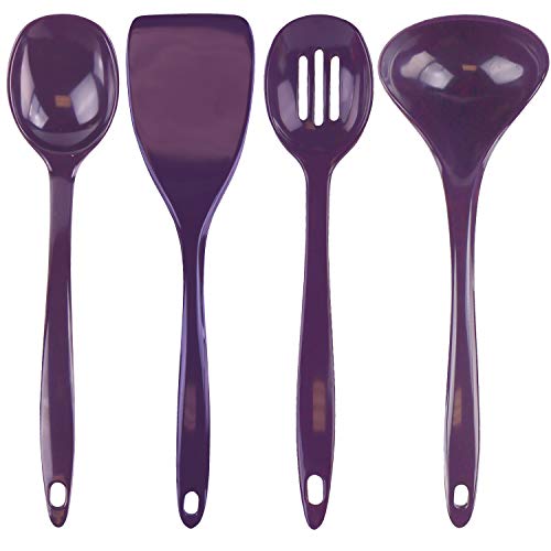 Calypso Basics by Reston Lloyd Melamine Utensil Set 4Piece Plum 81502