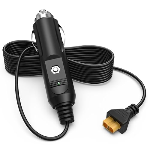 XHUCHINMAL Car Charger for Ecoflow Alternator Charger for Ecoflow Delta/River Series for Bluetti EB55 for Anker 757/767 for More XT60 Connector Solar Power Station for EF ECOFLOW Wave 2 Portable Air Conditioner - Image 1