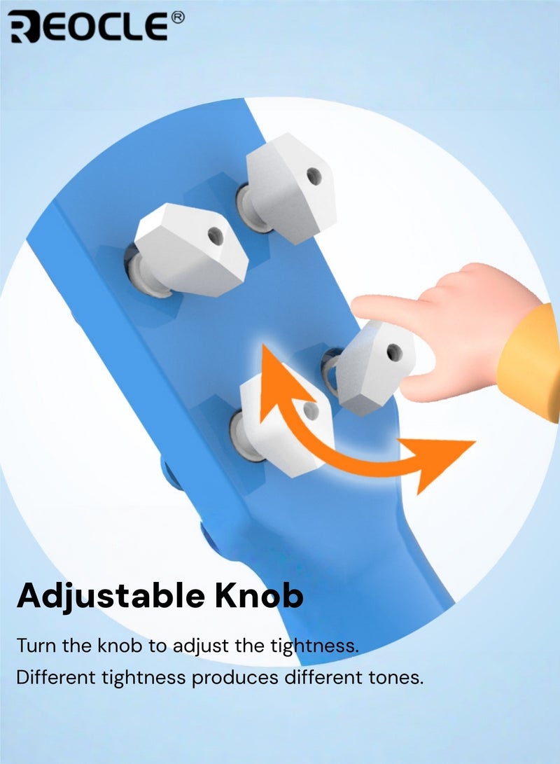 ريوكل لعبة يوكليلي كرتونية للأطفال بتصميم قابل للعب وهيكل بلاستيكي، آلة موسيقية بلمسة نهائية ملونة لتعليم الموسيقى في المراحل المبكرة. - Image 5