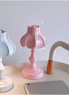 WAOKN Vintage Table Lamp Ins Lotus Leaf Small Night Lamp Lovely Girl Romantic Bedroom Creative Lighting Nordic Style Mini Night Light  - Image 3