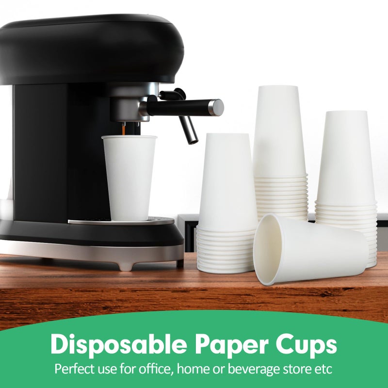 RAZCC 16 oz Paper Cups, 300 Pack 16oz Disposable Paper Coffee Cups, Coffee Cups 16 oz for Cold and Hot Drinks, White Paper Drinking Cups for Parties, Picnic, Cafes, Bistros and Events - Image 5