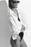 اتش اند ام Linen beach shirt