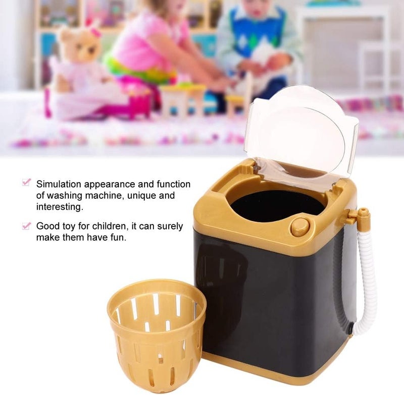 klarako Mini Washing Machine, Cleaning Machine, Portable Washing Machine Electric Washing Machine Cosmetic Tool Cleaning Machine Toy Gift for Dormitory(1#) - Image 4