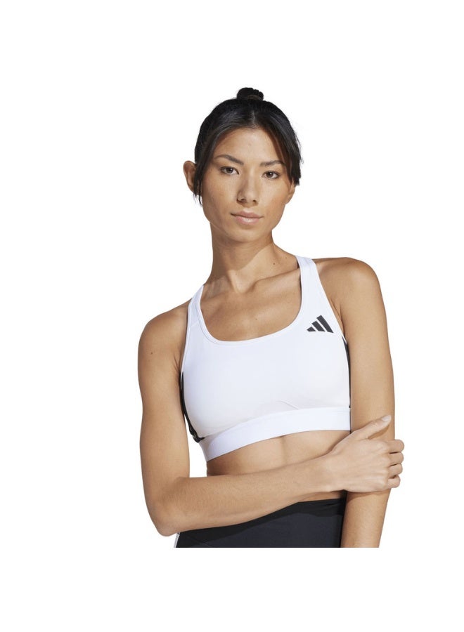 Adidas powerreact train medium support 3-stripes women bra - Image 5