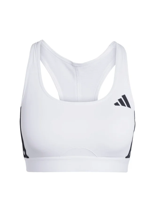Adidas adidas PWRCT MS 3S BRA White Training BRA for Women - 2XSB