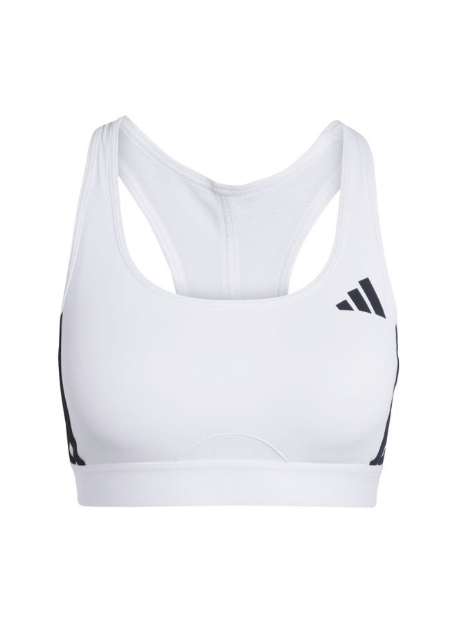 Adidas powerreact train medium support 3-stripes women bra - Image 1