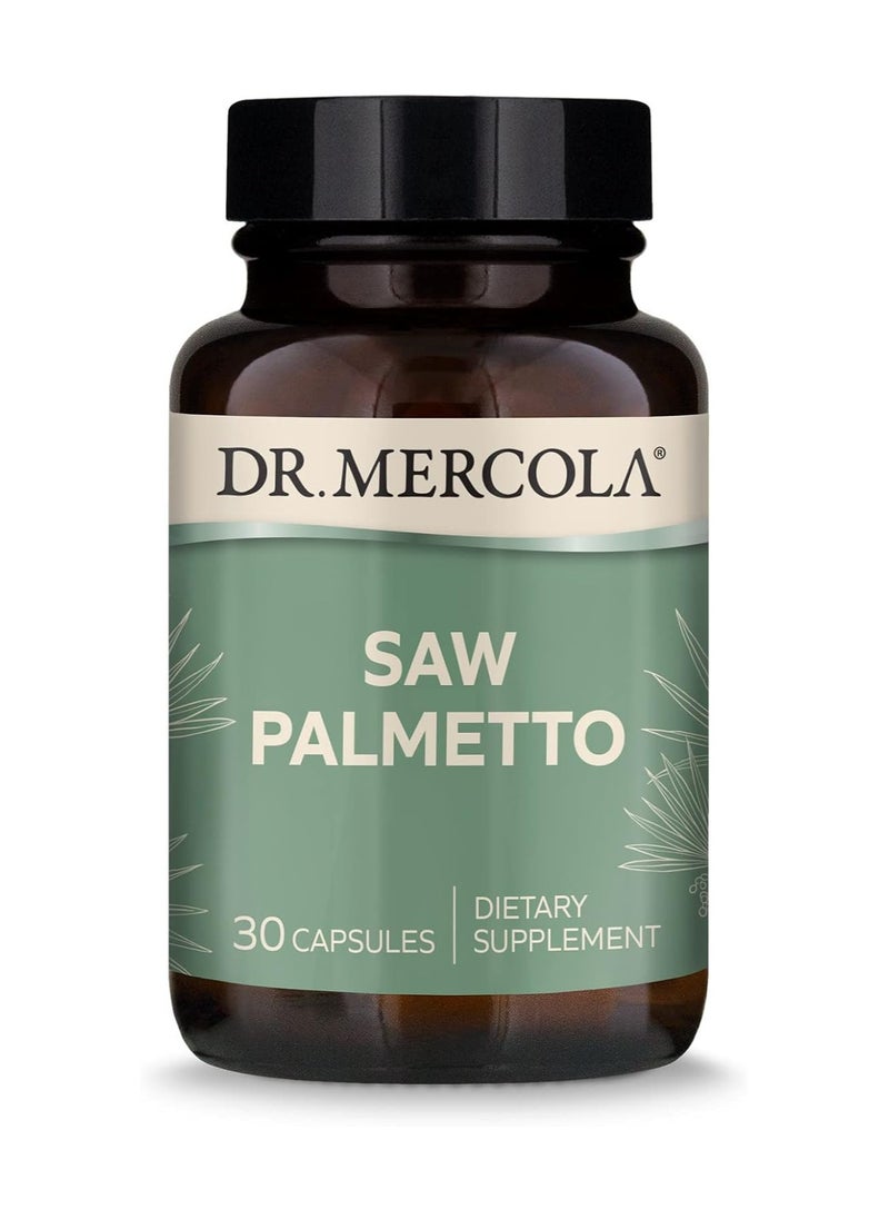 Dr. Mercola Saw Palmetto 30 Capsules Dietary Supplement  - Image 1